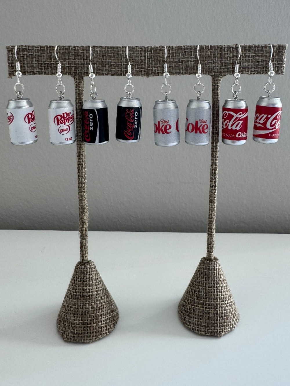 Handmade Soda Can Drop Earrings